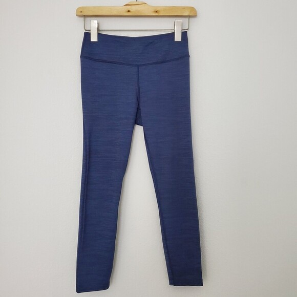 Outdoor Voices Leggings Small Blue Tech Sweat Flex Crop Athletic Gym Sporty - Picture 1 of 11